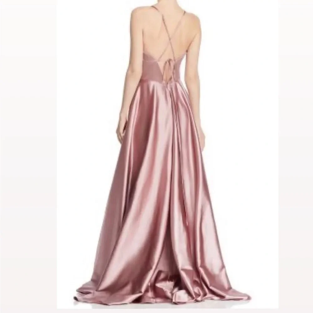 Faviana Glamour Formal Prom Special Occasion Dress Deep Mauve Size 6 - Picture 2 of 8